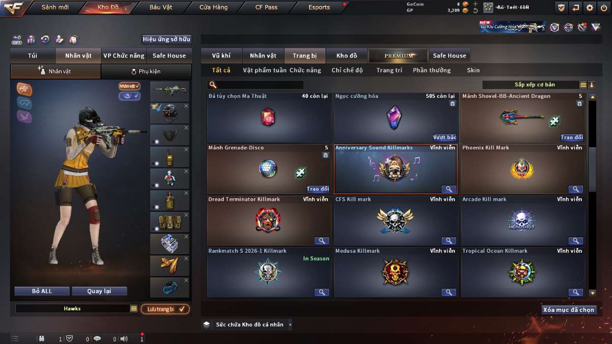 shop acc cf uy tin gia re